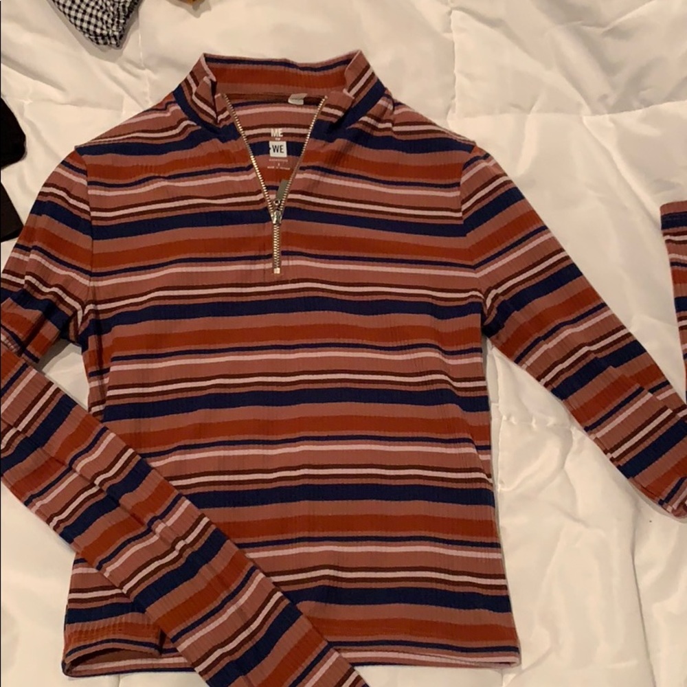 Forever 21 long sleeve half zip up